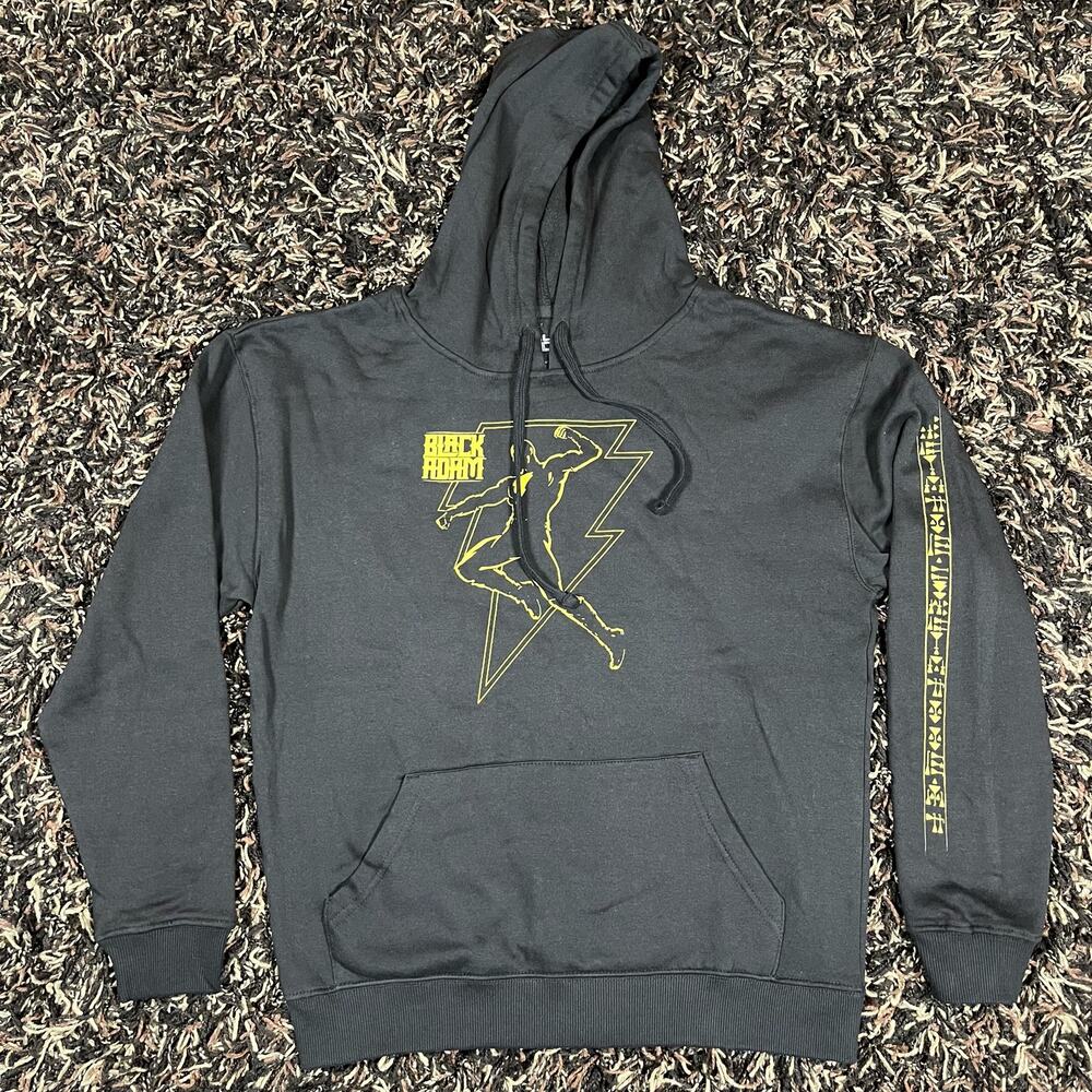 Black Adam Fight Black Pullover Hoodie Men’s Sz M New‎